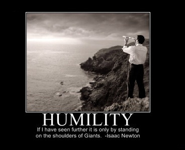 being humble